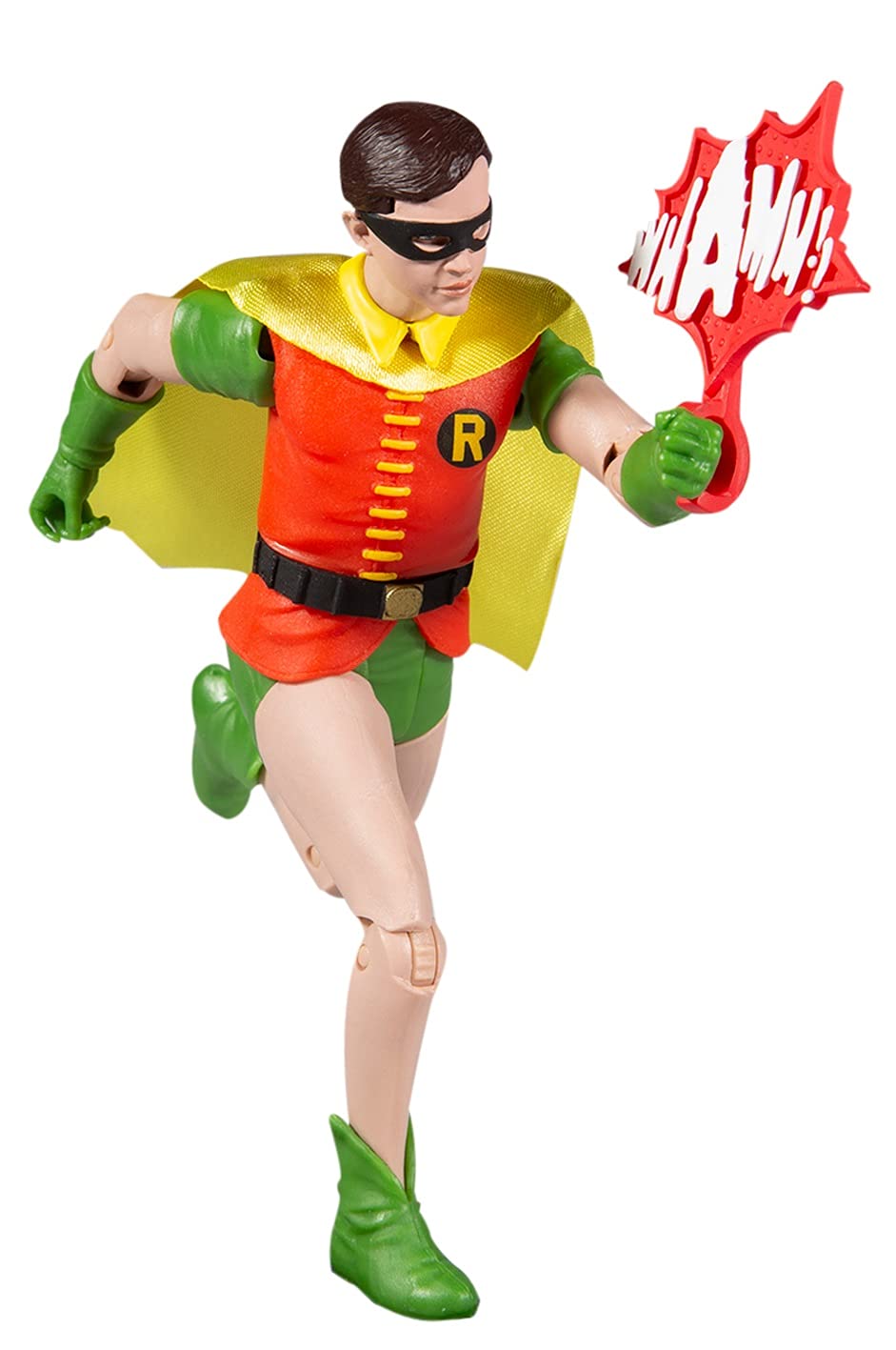 McFarlane Toys Batman 1966 Robin Action Figure, 6 inch, Multicolor, Model 15033, Plastic