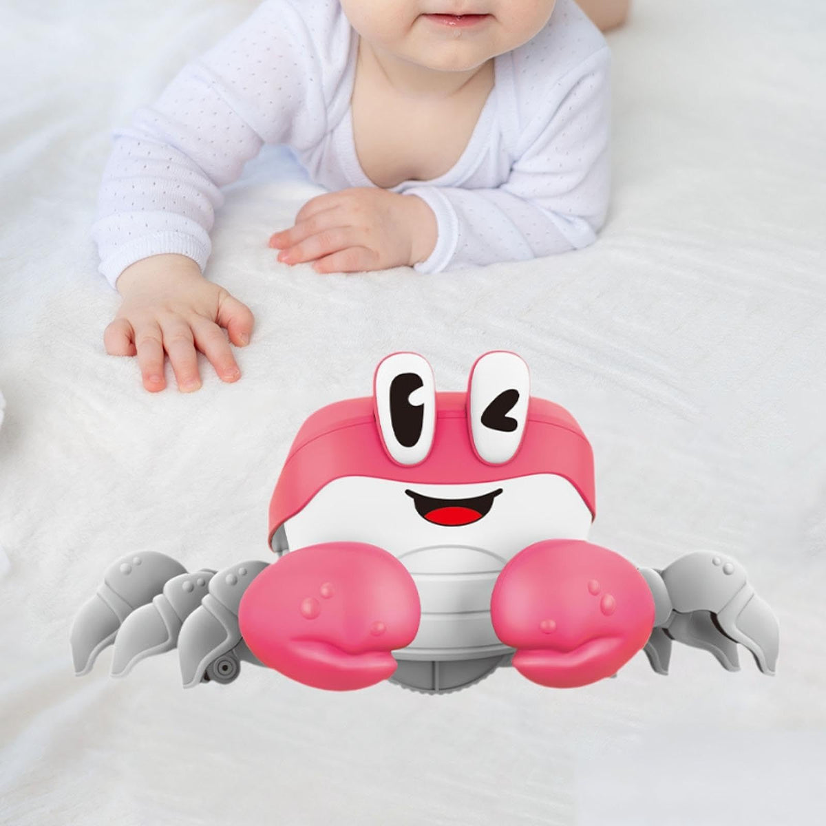 Trendivibe Electric Animal Realistic Interactive Companion For Pet Sensory Animal Pink| Baby Learning Toy | Infant Activity Toy 