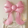 Jenaai Large Pink Bow Balloon 69 x 60 Inch Giant Bow Balloons Jumbo Coquette Decoration Foil Backdrop for Women Valentines Galen