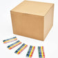 Madisi Crayons Bulk Pack, Regular Size, 250 Packs, 1000 Count, Wax, Red, Model PE-C04-250