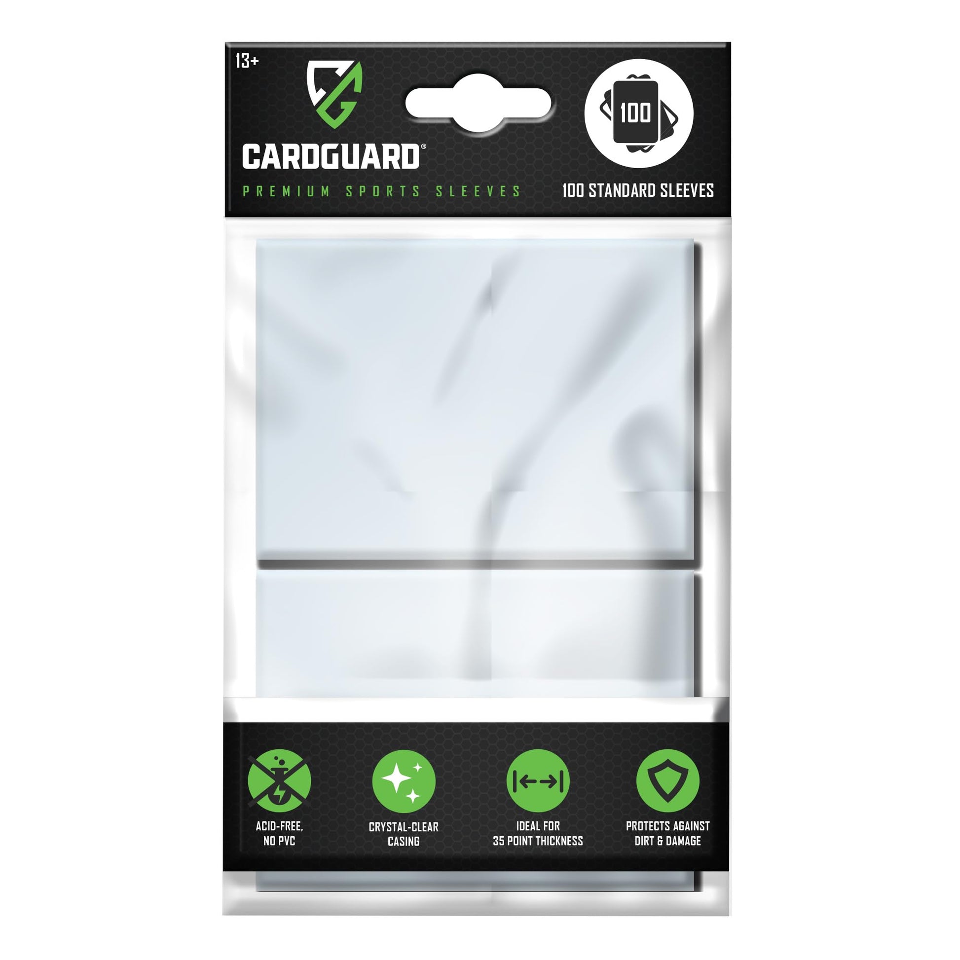can you wash trading card sleeves CardGuard Premium Card Sleeves - 100 Count Clear Plastic