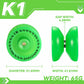 Magicyoyo Responsive Yoyo K1 Plus Glow In The Dark Green Yoyo For Beginner Kids, Plastic Abs Yoyo With Yoyo Glove+Yoyo Bag +12 R