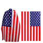 Wgudzpj American Flag Costume Cape USA Patriotic Flag Cloak and headband for Kids Boys Girls