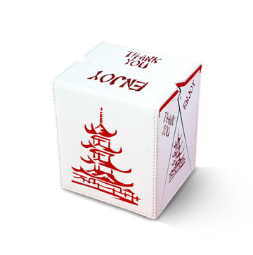 SleeveChief - China To Go! Trading Card Deck Box | vegan leather & Holo Design | MTG commander deck box & for ALL other trading