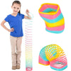 The Dreidel Company Jumbo Square Coil Spring Rainbow, Party Favor For Kids, 4.75' (120Mm) Individually Wrapped (Single)