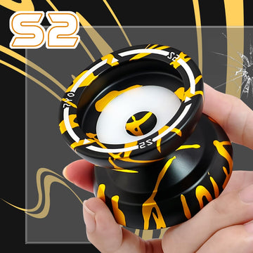 7Yo S2 Dual Purpose Responsive Yoyo Professional Tricks Yoyo For Adults, Finger Spin Yoyo Easy To Tug Return, Metal Alloy Yoyo F