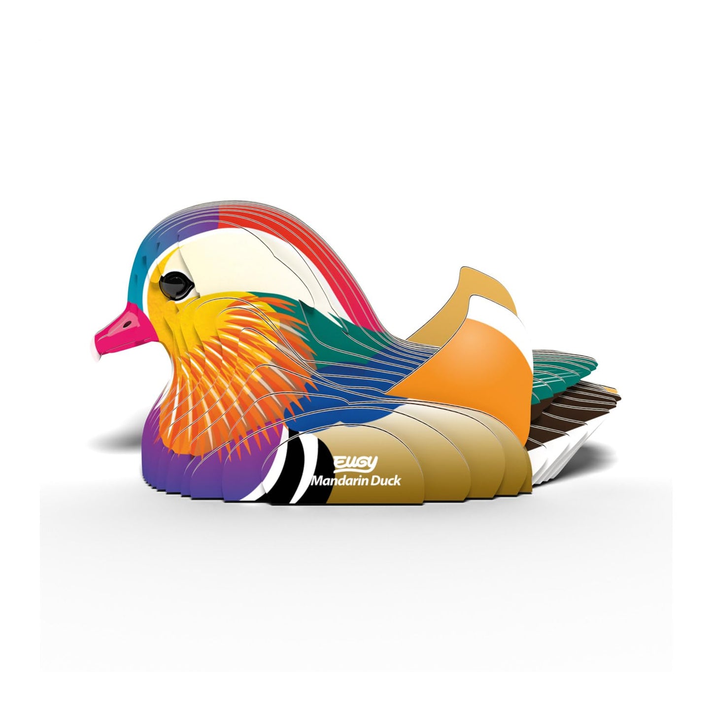 Eugy Mandarin Duck 3D Puzzle - 26 Piece Eco-Friendly Educational Toy Puzzle For Boys, Girls & Kids Ages 6+