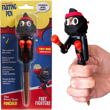 Farting Poop Ninja Pen - Punching Arms, Silly Gifts, Ninja Gifts For Boys & Girls, Poop Pen For Coworkers, Funny Poop Gifts, Work & Prank Gifts, Farting Pen, Funny Fart Pen, Novelty Gifts For Teens