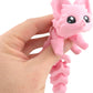 Cute Fox Desk Buddy, Articulated 3D Printed Fidget, 7.5 Inches, Authorized Seller (Pastel Pink)