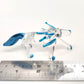 Sansukjai Fox Miniature Figurines Animals Hand Blown Glass Art Collectible Gift Home Decorate (Clear Blue)