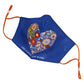 Love Is Patient Love Is Kind Face Mask  Blue - Floral Heart Design
