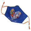 Love Is Patient Love Is Kind Face Mask  Blue - Floral Heart Design