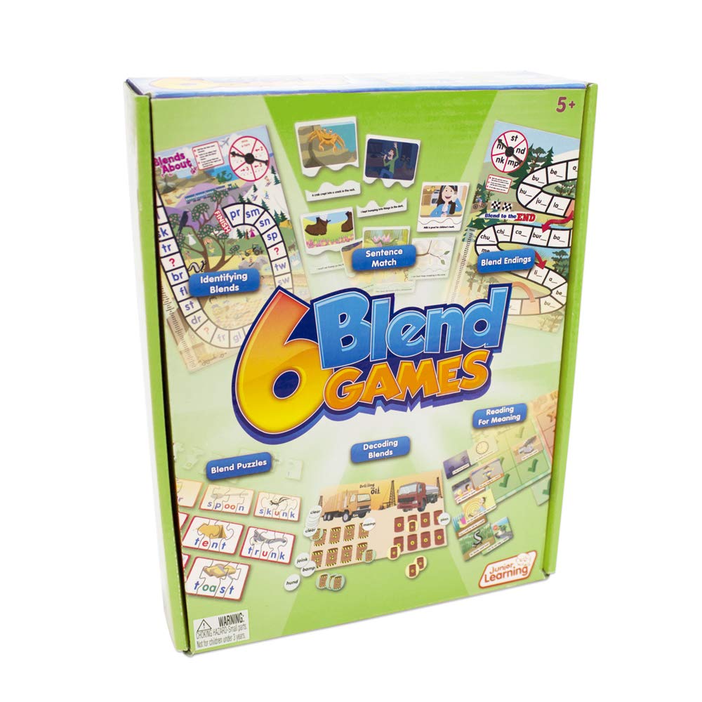 Junior Learning Jl410 6 Blend Games,Multi, Medium