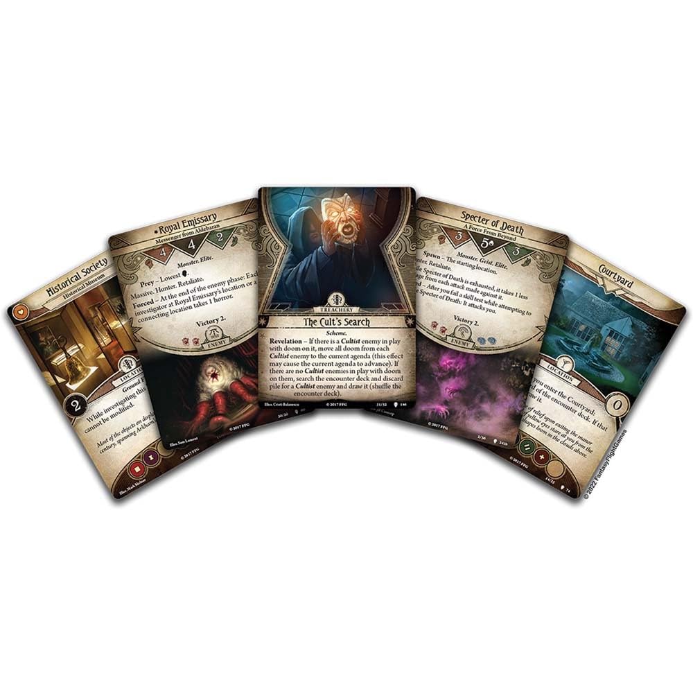 Fantasy Flight Games Arkham Horror: The Path to Carcosa Expansion - Cooperative Card Game for 1-2 Players, Ages 14+, Cardboard, Various Colors