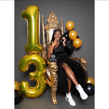 13 Balloon Number, Gold Number 13Th 31Th Birthday Balloons 40 Inch, 13 Or 31 Years Old Gold Birthday Decorations For Boys Girls,