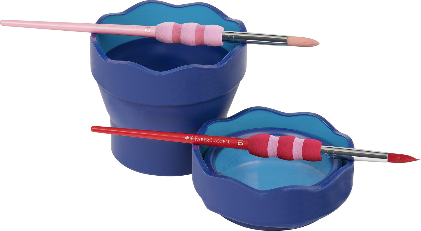 Faber Castell Plastic Click and Go Water Cup, Blue