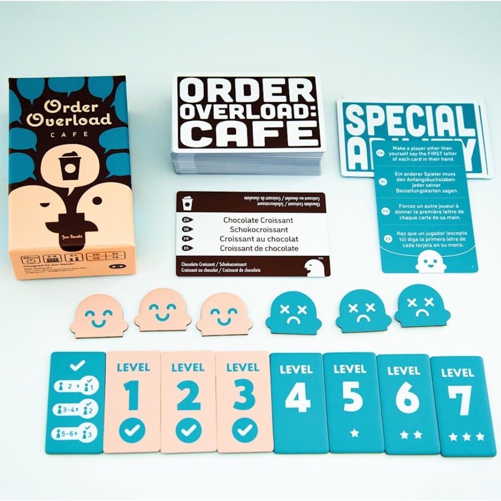 Oink Games Order Overload: Café - Cooperative Japanese Memory Game | Perfect Stocking Stuffer & Secret Santa Gift | Work Together In A Fun Café Simulation | Ages 6+