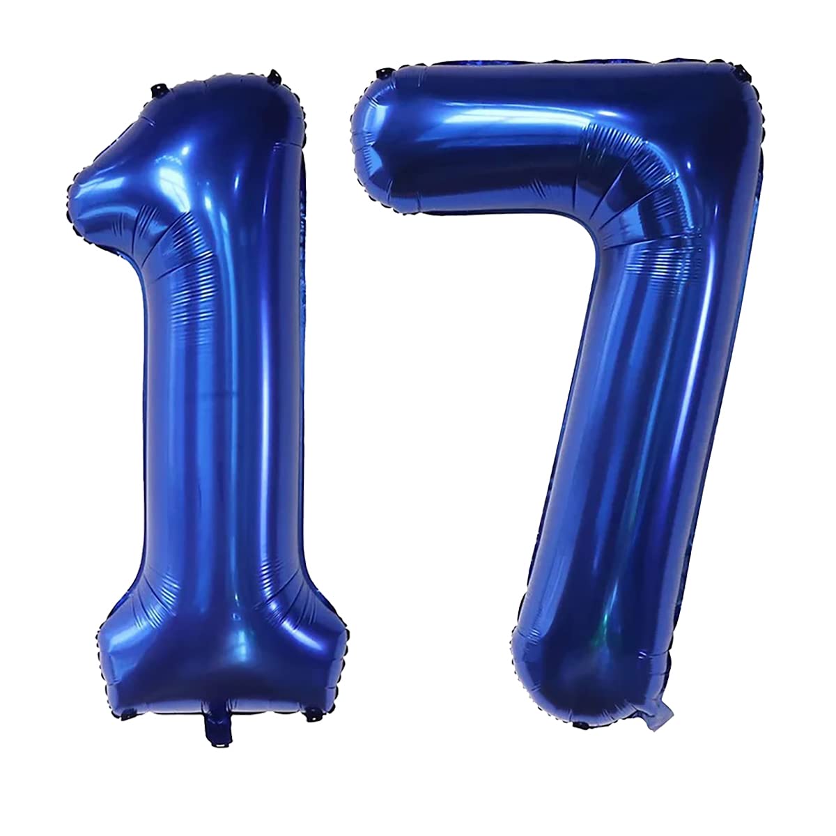 40Inch Number 17 Balloons Navy Blue Balloon 17 Numbers Self-Sealing For Birthday Party Decorations And Supplies Anniversary Part