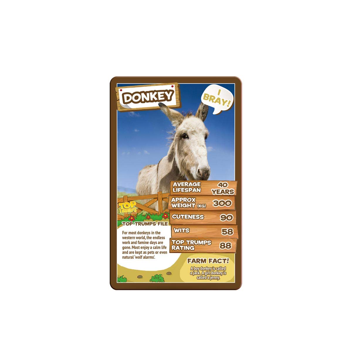 Farm Animals Top Trumps Card Game