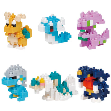 Nanoblock - Pokémon - Type Dragon Set 1 (Blind Box Complete Set), Mininano Series Building Kit