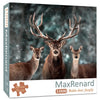 MaxRenard Game 1000 Pieces Jigsaw Puzzle for mature-themed Animal Toy Noble Deer Family