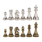 Mars Silver And Bronze Metal Chess Pieces With 3 Inch King And Extra Queens, Pieces Only, No Board