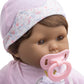 Jc Toys /15 Realistic Soft Body Brown Hair / Brown Eyes Baby Doll With Open/Close Eyes | 10 Piece Gift Set With Bottle, Rattle,