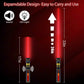 Light Up Saber for Kids  Red Light decorative replica blades with FX Sound  Expandable Light decorative replica blades Set for Galaxy War Fighter Warriors  Halloween Dress Up Parties (with Belt Clip)