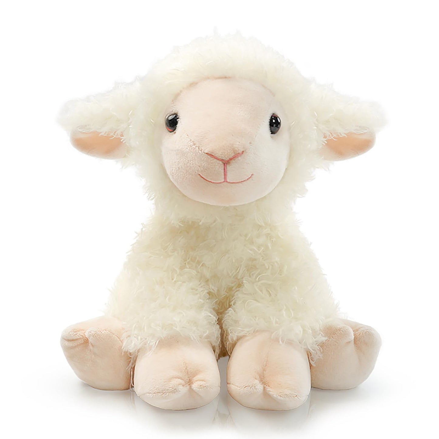 Plush Lamb Sitting Toys Stuffed Animal  Realistic Sheep Stuffed Toy Characters Stuffed Filled in Limbs 8.5 Inch Soft Huggable Gifts for Kids with Stuffed Animals Birthday Gift for Girls Boys