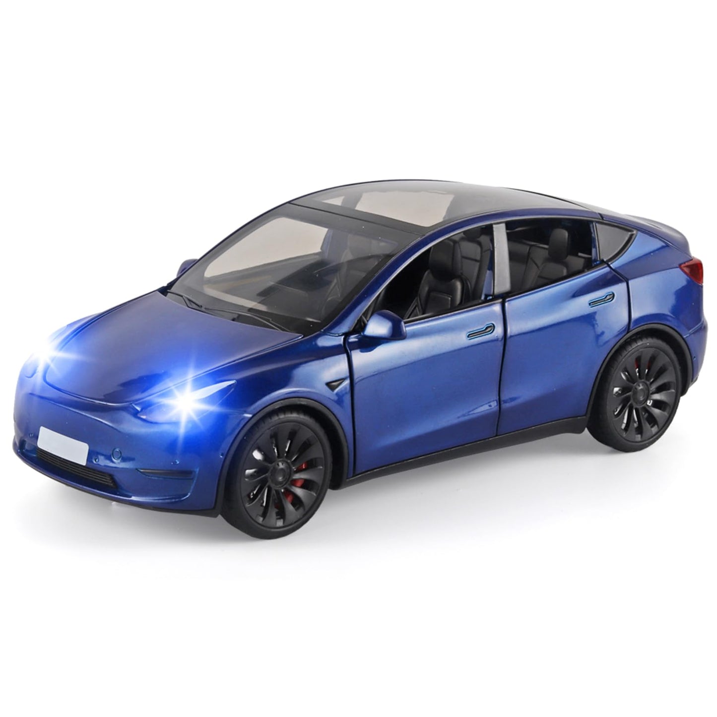 Oanmyjjo Toy Cars Y 1/24 Zinc Alloy Diecast Metal Model Car, Pull Back Toy Model With Light And Music, Suitable For Children Age