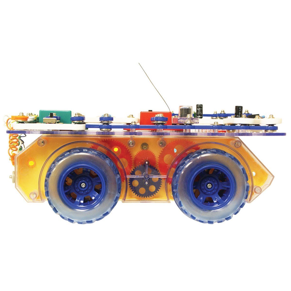 Snap Circuits R/C Snap Rover Electronics Discovery Kit - SCROV-10, Black, Cardboard, STEM Learning Toy