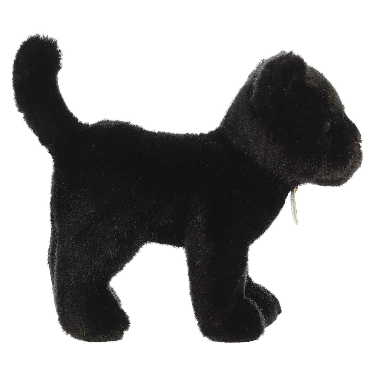 Aurora Realistic Miyoni Panther Stuffed Animal - Lifelike Detail - Cherished Companionship - Black 10 Inches