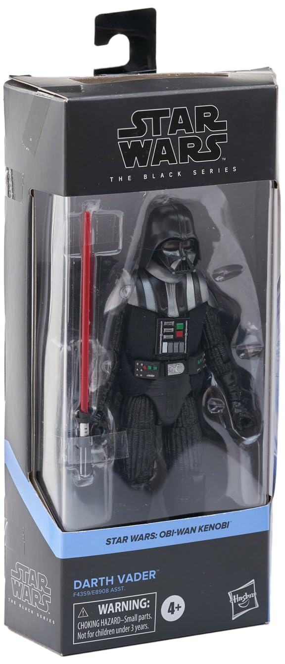 Star Wars The Black Series Darth Vader Toy 6-Inch-Scale Obi-Wan Kenobi Collectible Action Figure, Toys For Kids Ages 4 And Up