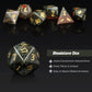 Bloodstone DND Dice Set DNDND 7 PCS Natural Stone D&D Dice with Grogeous Gift Case for Dungeons and Dragon Tabletop Game (Bloods