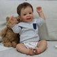 Pinky Reborn 24 Inch Reborn Toddler Baby Doll Boys Realistic Soft Silicone Newborn Babies Dolls Gift Set For Kids Age 3+