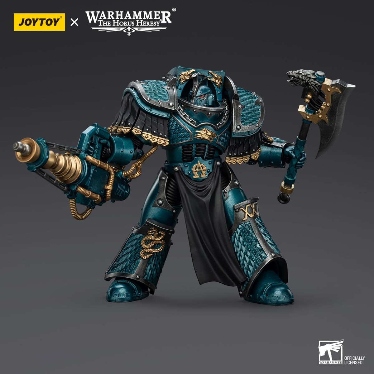 malt-inspiredISE JOYTOY 1/18 Action Figures - Warhammer The Horus Heresy Alpha Legion Lernaean Terminator with Conversion Beam Cannon - 5 Classic Character Collectible Age 15 and Above
