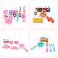 Miunana 43 Pcs Collectible Set Of Adorable Doll Food Tableware For Dollhouse Kitchen Set Mini Dollhouse Food Set For Dollhouse Game Party Toys