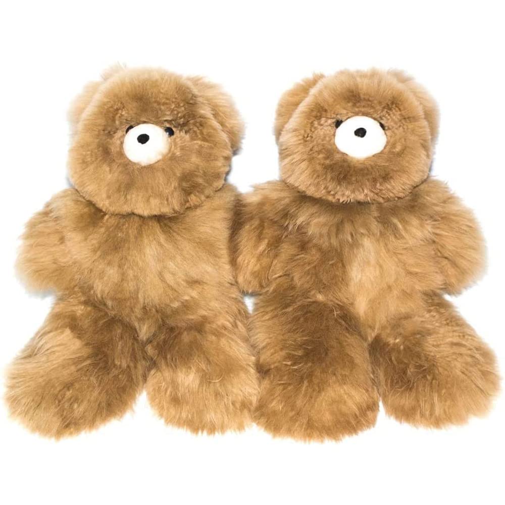 AlpacaNext Soft and Cuddly Baby Alpaca Teddy Bear - 9 inch. enhanced Alpaca Stuffed Animal Handmade on Genuine Alpaka Fur. Cute Bear (9 inches  Brown)