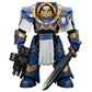 JOYTOY Warhammer 30K Action Figure - Ultramarines Cataphractii Terminator Squad Sergeant, Model JT6953, PVC, Power Sword