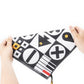 ONEST 4 Sets Black and White Books 0-6 Months High Contrast Sensory Baby Toys 6 to 12 Months Crinkle Touch Feel Teething Carseat
