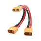 Maixbomr Short XT60 Parallel Battery Connector Cable,14AWG 1 Female to 2 Male Y Splitter Adapter Cable,10cm/3.93inch for RC Mult