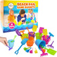 The Dreidel Company Mini Beach Playsets, Play Set Includes 1 Sand Bucket, 1 Shovel, 1 Rake, and 1 Scoop, Birthday Treats for Boy