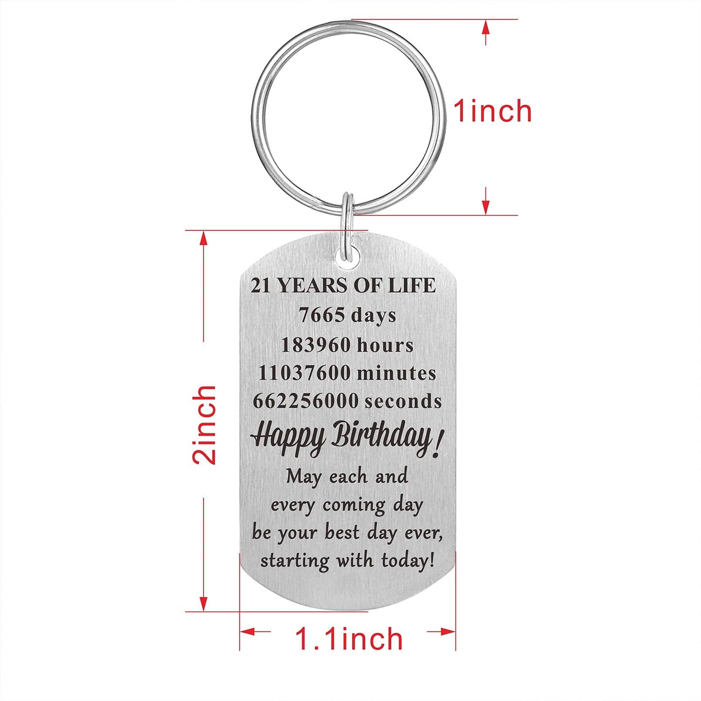 MXRSDF 21st Birthday Gifts for Women Men - 21st Birthday Party Favors - 21st Birthday Gifts for Her Him