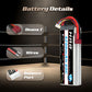HRB 4S Lipo Battery 14.8V 4200mAh 60C Lipo Battery Compatible with RC Car RC Plane RC Truck RC Boat