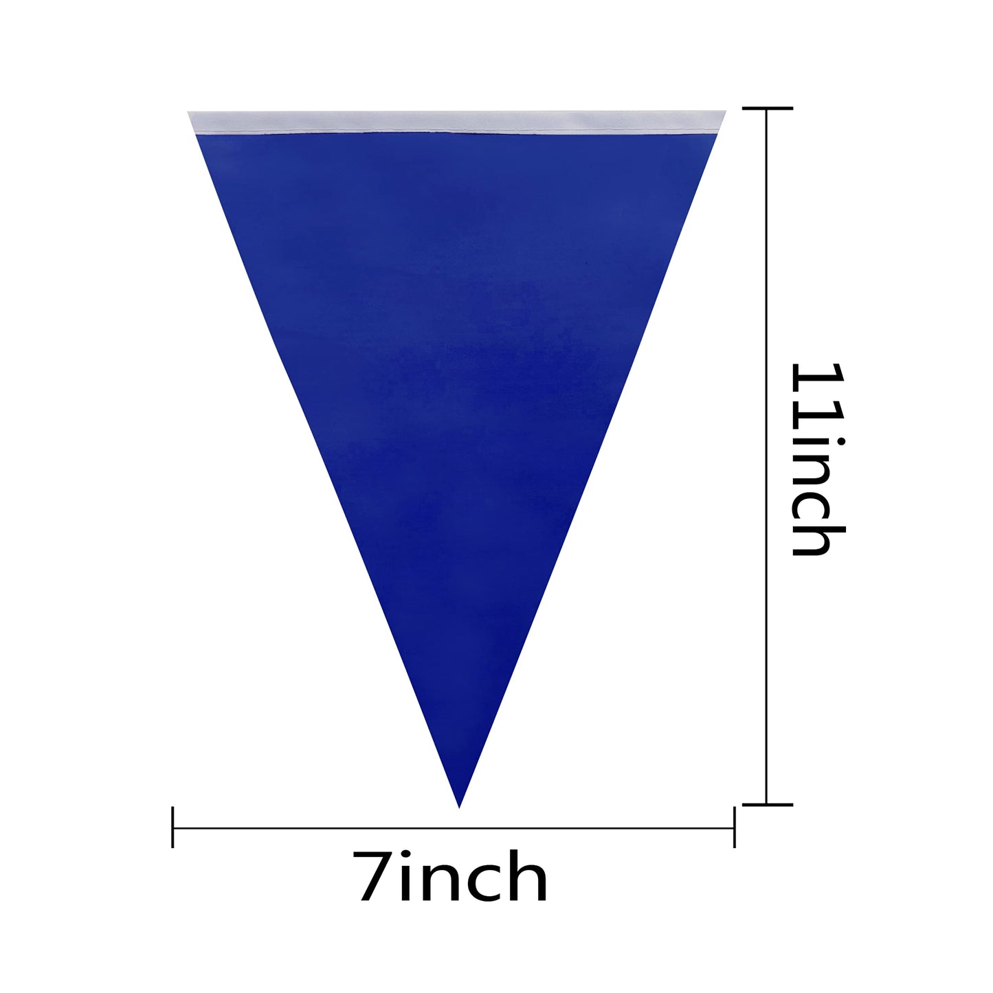 Weitbf 50Ft 30Pcs Blue Pennant Banners Flags String Triangle Diy Bunting Flags,Party Decorations For Grand Opening,Kids Birthday