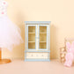 Toyvian Miniature Bookshelf Cabinet Model Dollhouse Wooden Bookshelf Mini Wood Drawer Cabinet Tiny Furniture Ornament Dollhouse