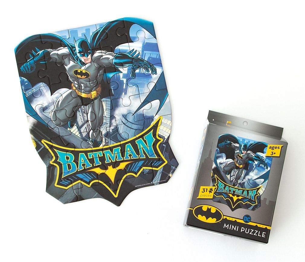 Playhouse Dc Comics Batman 31-Piece Die-Cut Shaped Mini Puzzle For Kids
