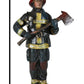 Ebros Gift Fireman In Full Suit Bunker Gear And Air Tank Holding An Axe Figurine 11' Tall Civil Service Hero Freedom Fire Fighter Decorative Sculpture 911 Emergency Fire Man Brigade