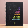 Asera Spiral Diary Notebook | 95 Ruled Pages | A5 Size (21X15 Cm) | For Kids, Students & Office | Birthday Return Gifts (Travel)
