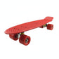 SNAPPSY Penny Board Colorful Skateboard Lightweight 27 Inch Cruiser Skateboard for Beginners, Outdoor, Travel Red W Red Wheel